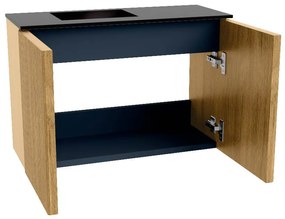 Mondiaz Joya 60cm toiletmeubel oak met wastafel faye links 1 kraangat urban