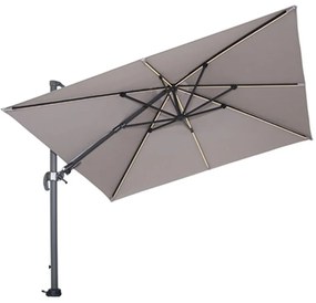 Garden Impressions Hawaii zweefparasol Lumen LED 300x300 cm - zand