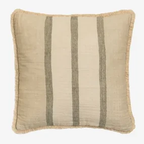 Vierkant Katoenen Kussen (45x45 Cm) Nyland Beige – Crème - Sklum