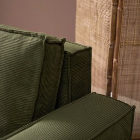 Tweepersoons Slaapbank Ribstof Groen