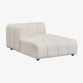 Linker Chaise Longue Module Voor Eliot Modulaire Bank Crèmebeige Boucléstof - Sklum