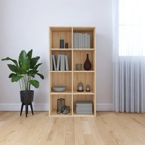 vidaXL Boekenkast/dressoir 66x30x130 cm spaanplaat sonoma eikenkleurig