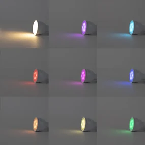 Smart Spot / Opbouwspot / Plafondspot roestbruin met hout kantelbaar incl. Wifi GU10 - Gina Industriele / Industrie / Industrial GU10 rond Binnenverlichting Lamp