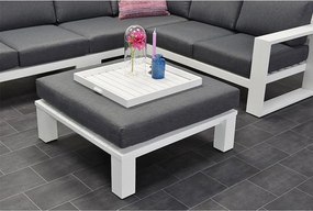 Garden Impressions Plaza lounge tuintafel 100x100xH30 cm mat wit