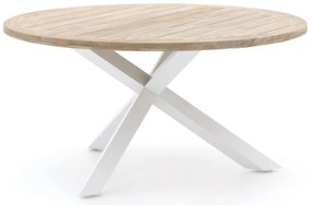 Tuin eettafel ROUGH | Rond  | Tuintafel Teakhout | Ø150cm | 6 personen | Kees Smit Tuinmeubelen