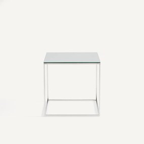 Bijzettafel van verchroomd metaal, MAHAUT