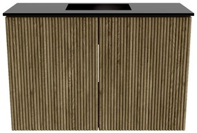 Mondiaz Joya 60cm toiletmeubel dusk met wastafel faye midden zonder kraangat urban