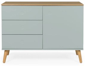 Tenzo Dot Groen Dressoir Met Eiken Blad - 109x43x79cm.