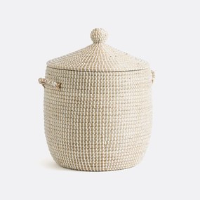 Mand met deksel H45cm, Natala