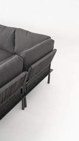 DATHO OUTDOOR Hoek Loungeset - Trino - Aluminium - Datho Outdoor - Antraciet