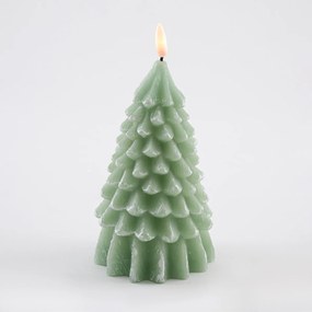 Kerstboom LED-kaars H19cm, Caspar