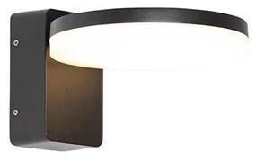 Moderne buiten wandlamp zwart incl. LED IP54 - Esmee Modern IP54 Buitenverlichting rond