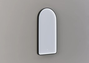 Thebalux M27 spiegel 50x100cm met verlichting en verwarming mat zwart
