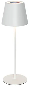 Buitenlamp Tafellamp wit incl. LED dimbaar en oplaadbaar RGB IP54 - Murdock Modern IP54 Buitenverlichting rond Lamp