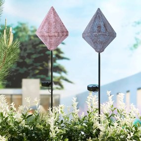 Luxform Tuinlamp op stok Tyana solar LED roze