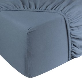 Hoeslaken Jersey – 100% katoen – 180×200 – grijsblauw