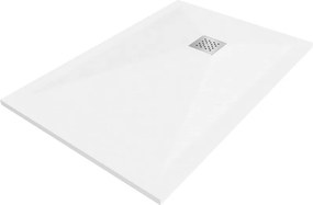 Mexen Stone+ rechthoekige composietdouchebak 80 x 70 cm, wit - 44107080