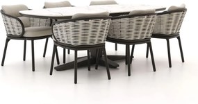Diningset Apple Bee | 6 personen | Tuinset sintered stone | 7-delig | Kees Smit Tuinmeubelen