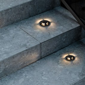 Moderne grondspot zwart GU10 50mm 4-lichts effect IP65 - Cellar