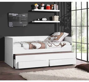 Vipack Wandschappen Robin 2 st hout wit