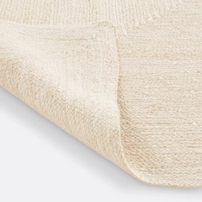 Rechthoekig vloerkleed in bleached jute XL, Aftas