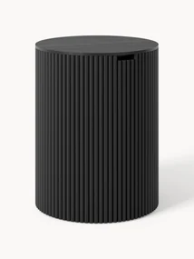 Ronde houten bijzettafel Nele met opbergruimte