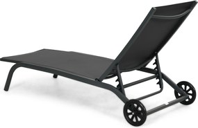 Domani Furniture Bellorio Ligbed Verstelbaar Aluminium Grijs