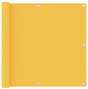 vidaXL Balkonscherm 90x500 cm oxford stof geel