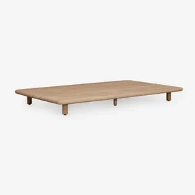 Rechthoekige Salontafel 160x95 Cm In Acacia Portet Lichte Acaciekleur - Sklum