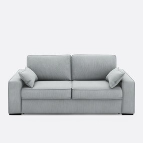 Slaapbank van fluweel, 2, 3 of 4 zits, Comfort Bultex®, Cecilia