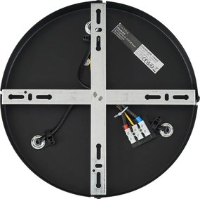 Ronde plafondspot donker brons rond 3-lichts draai- en kantelbaar - Veerle