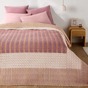 Gewatteerde sprei met patchworkprint in gewassen katoen, NAHRO