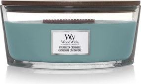WoodWick geurkaars - Ellipse HearthWick Flame - Evergreen Cashmere