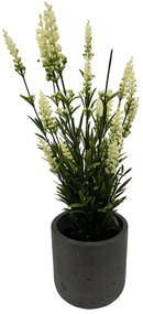 Lavendel Wit Kunstplant - 35 cm