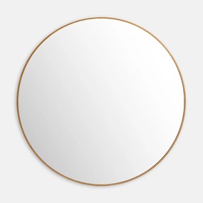 Grote ronde spiegel, eikenfineer, diameter 140 cm, IODUS