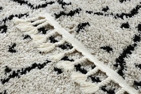 Tapijt, Vloerbekleding BERBER TETUAN B751 zigzag , crème - voor keuken, naar de gang
