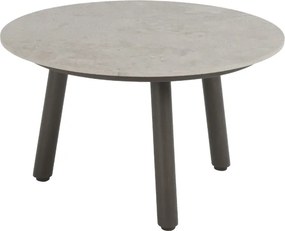 Taste by 4 Seasons Salute salontafel terre met rond keramisch tafelblad Ø 60 cm (H 35 cm) Loungetafel   bruin weerbestendig