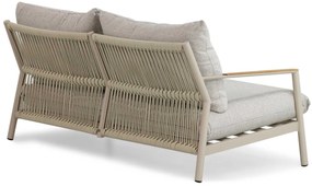 Stoel en Bank Loungeset 5 personen Aluminium/Rope Taupe  Coco Sevilla