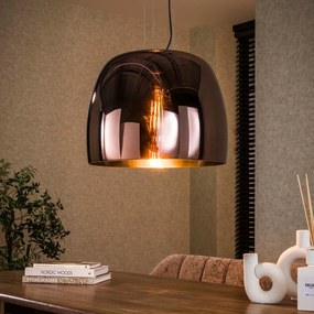Grote Hanglamp Koperkleurig Glas 48 Cm