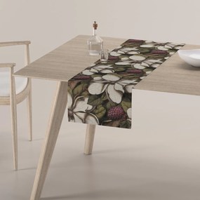 Dekoria Rechthoekige tafelloper, beige-groente, 40 x 130 cm