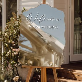 Spiegelsticker S13 – Welcome to our wedding