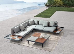 DATHO OUTDOOR Hoek Loungeset - Bali - Antraciet - Datho Outdoor
