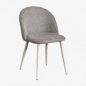 Set Van 2 Kana Deluxe Eetkamerstoelen Beige – Crème & Stof Zandbruin - Sklum