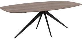Goossens Excellent Eettafel Uniek, Semi ovaal 180 x 100 cm