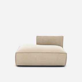 Loungebank, links, vintage fluweel, Seven