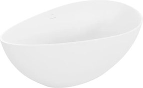 Mexen Parma vrijstaande badkuip van conglomerate 160 x 95 cm, wit mat - 57231609500
