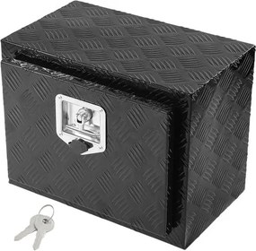 VEVOR Truckbox gereedschapskist, onderbouw aanhangwagenkist, gereedschapskist 46 x 32 x 36 cm pick-up opbergkist, aluminiumlegering, laadvermogen 20 kg gereedschapskist, afsluitbare opbergkist