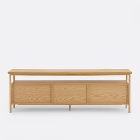 TV-meubel met 3 laden 180 cm, eikenfineer, Elina