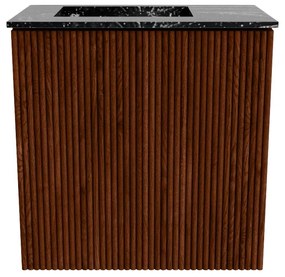 Mondiaz Joya DLux 40cm toiletmeubel ruby met wastafel faye links 1 kraangat lava