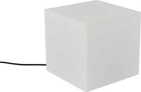 Set van 2 buiten vloerlampen wit 30 en 38 cm vierkant IP44 - Nura